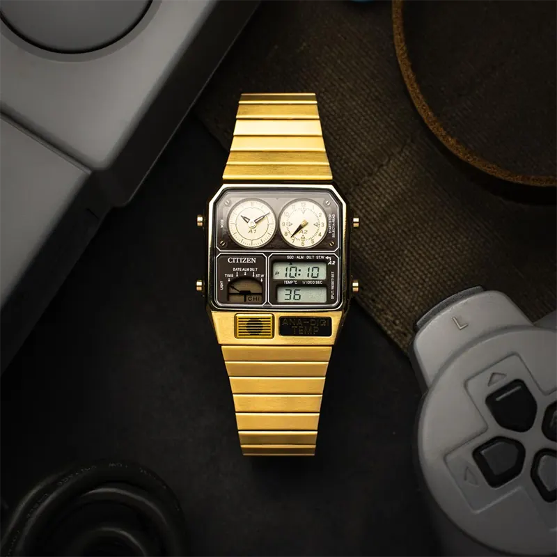 Citizen Vintage Thermometer Gold-tone Men's Watch- JG2103-72X